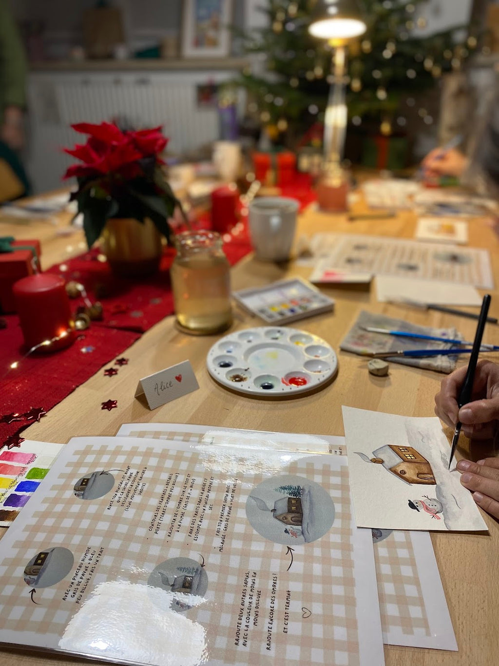 COMPLET🎄✨ ATELIER AQUARELLE MUNICH - Paysage d'hiver - 17 Janvier 2026